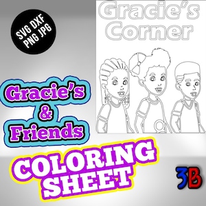 Coloring Sheet Gracie's Corner With Friends Activity - Etsy Israel