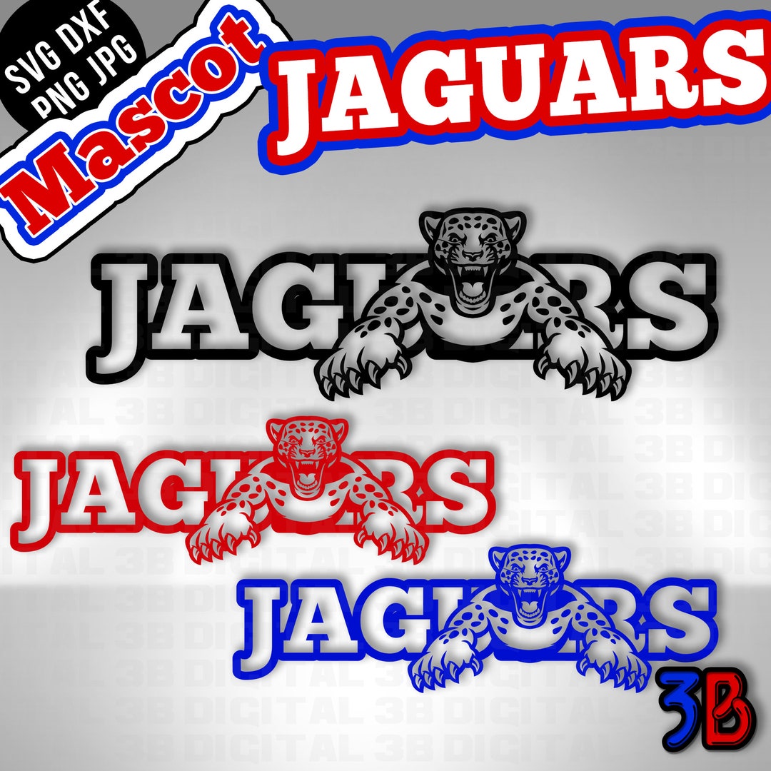 Jaguars Mascot & Name Team Logo, Sublimation/cut File, T Shirts and