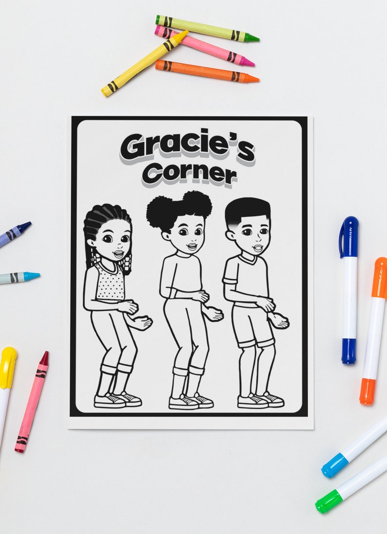 Coloring Sheet Gracie's Corner Activity Sheet SVG Etsy