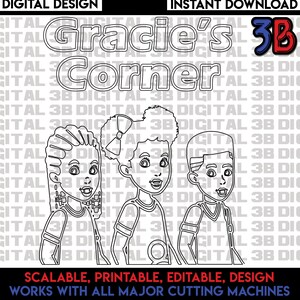 Coloring Sheet Gracie's Corner With Friends Activity Sheet SVG Digital