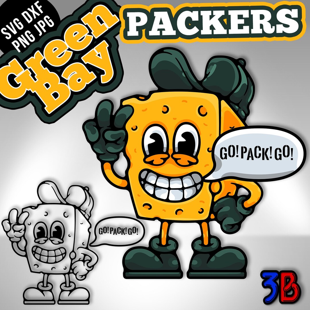Packers cheese Head Football America Team Green Bay Remake SVG Cut File