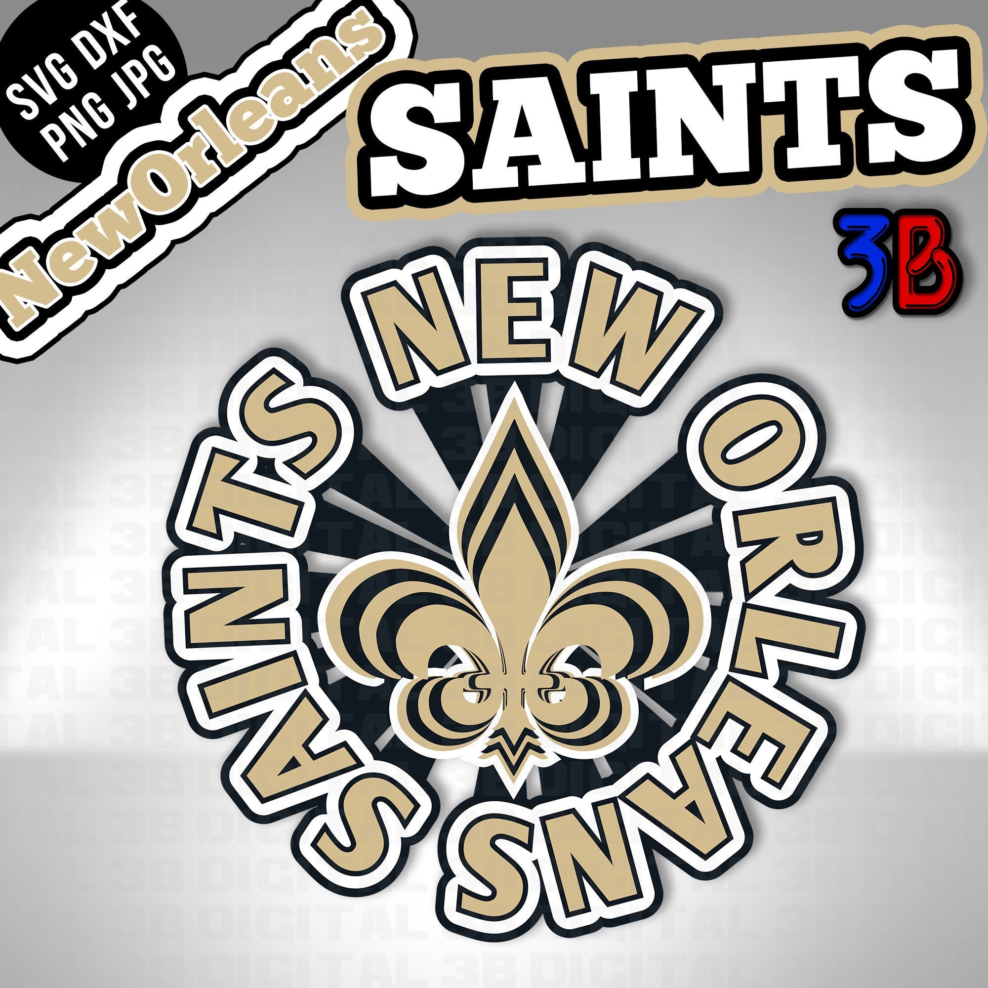 Saints Football America Team New Orleans Remake SVG for Cut Etsy