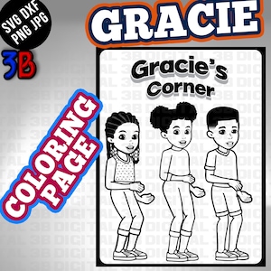 Coloring Sheet Gracie's Corner Activity Sheet SVG - Etsy Finland