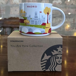 Starbucks Madrid You Are Here YAH Series Collection 14oz Coffee Mug New With Box
