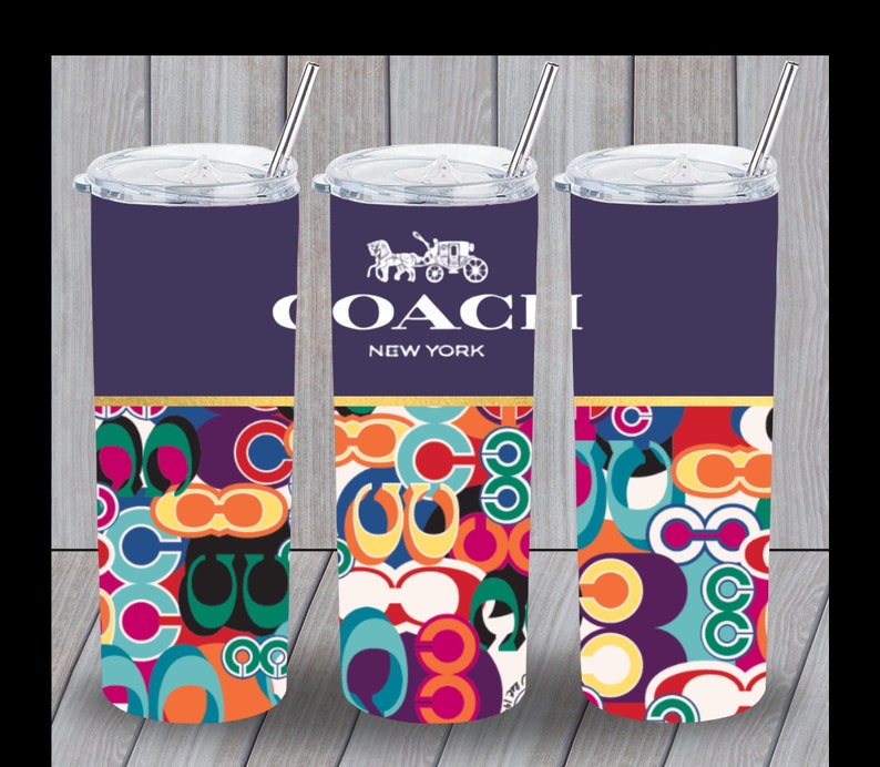 Bundle 20oz Coach Design Tumbler Wrap Etsy