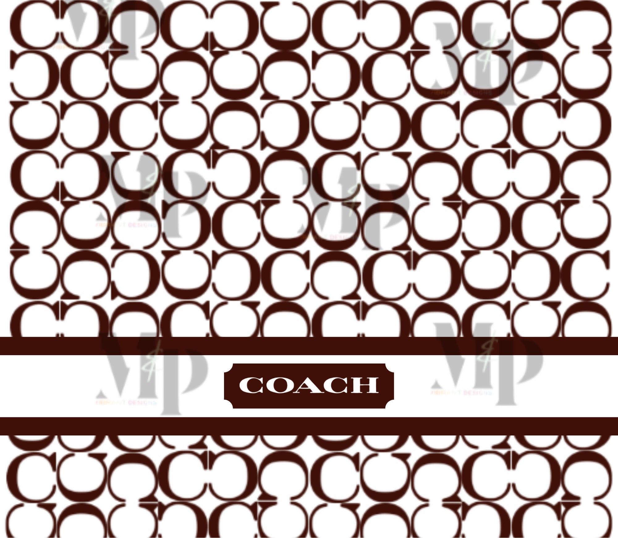 Coach Logo pattern SVG Free for Cricut
