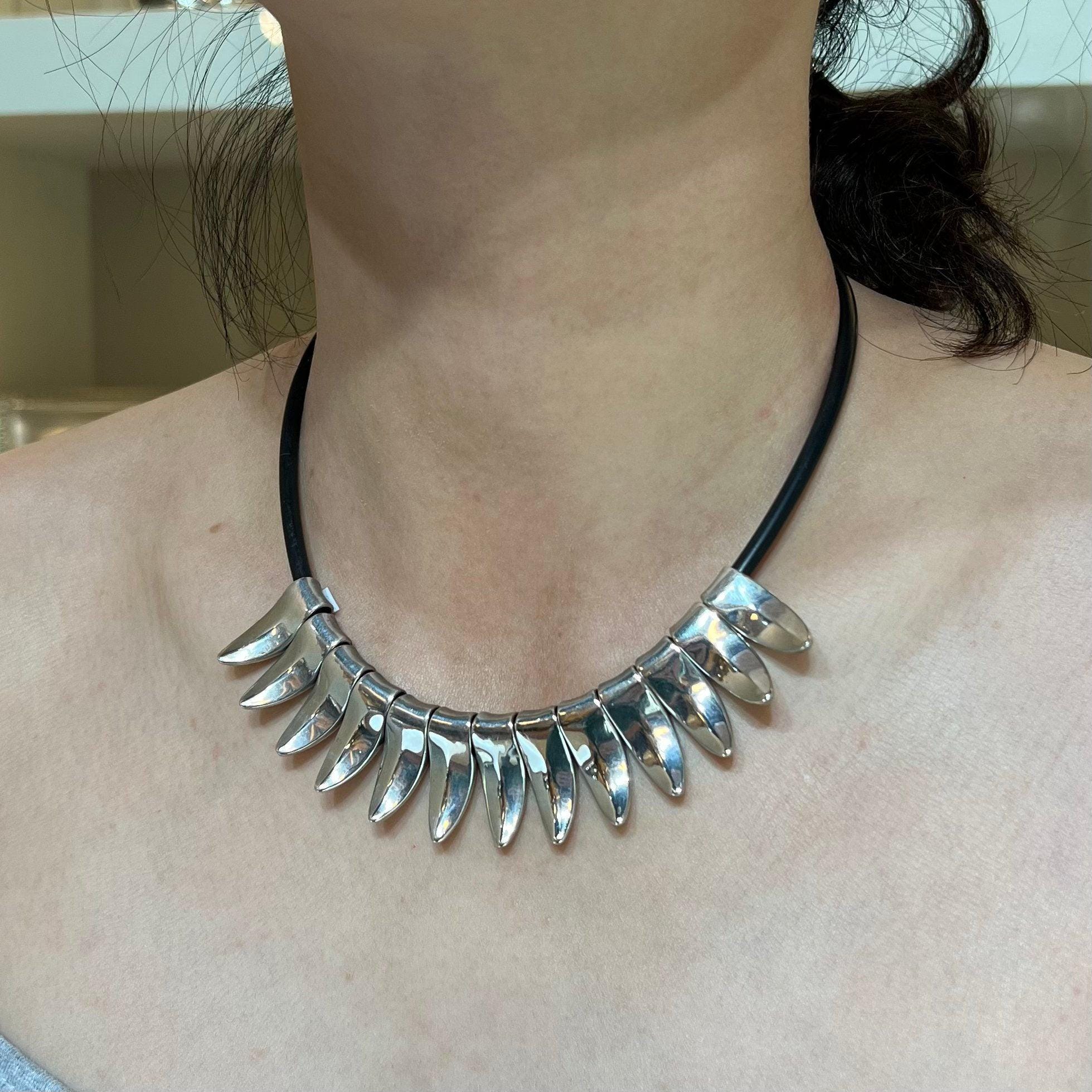 Porte-cheveux En Argent Sterling – Bijoux Minas Spiridis – Finition Oxydée – Style Lune Et étoiles – Occasion – Pour Femme