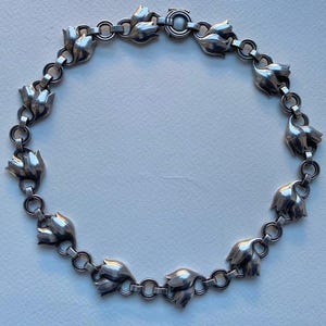 Georg Jensen Tulip Necklace - Etsy