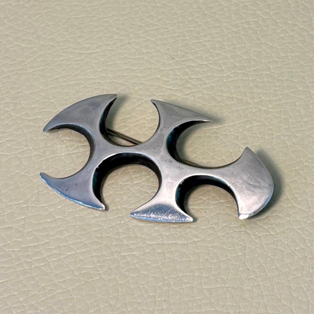 Estate Henry Steig Sterling Silver Geometric Brooch - Etsy Canada