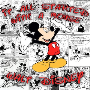 Impresión digital de Mickey Mouse