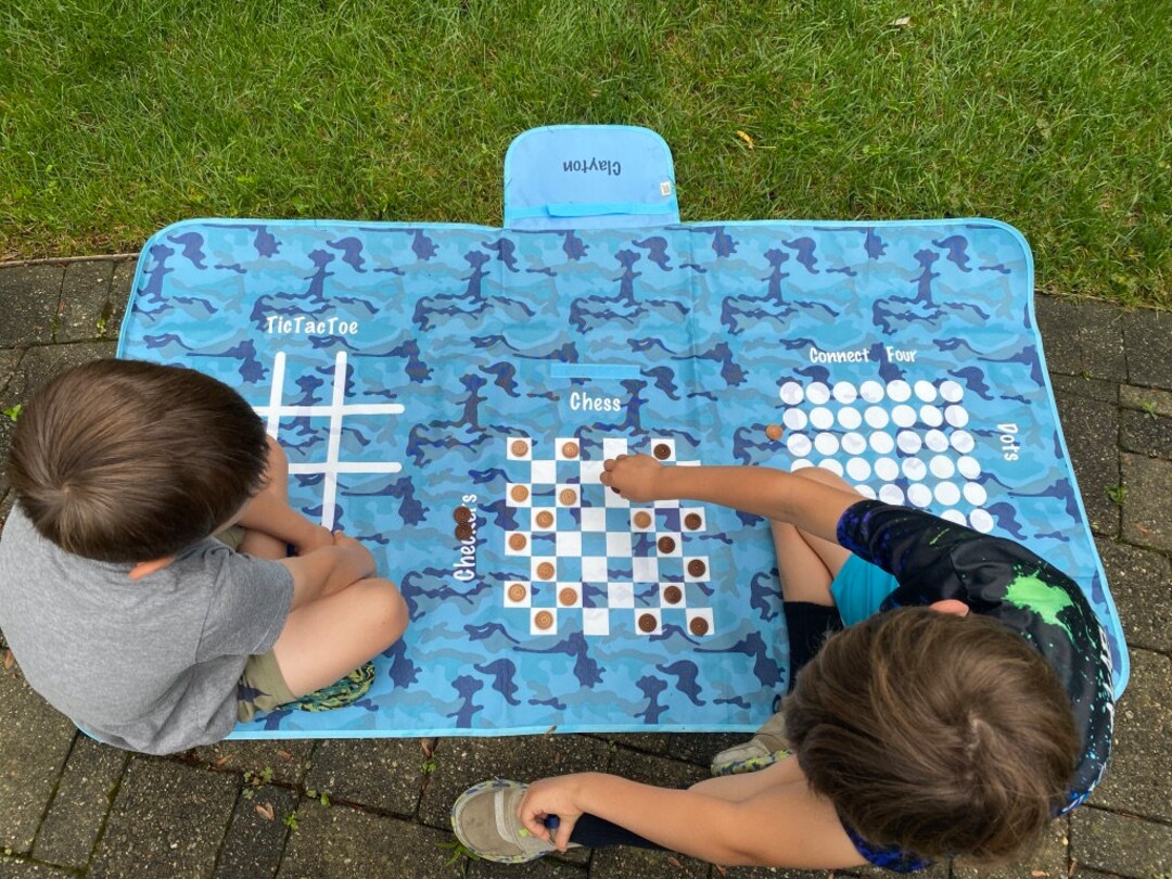 Personalized Outdoor Mat, Games, Waterproof, Sandproof, Foldable Beach