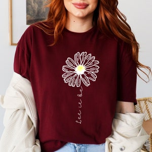 Daisy Shirt Women,Let it Be Shirt,, Hippie Shirt, Wildflower Shirt for Women, Daisy Gifts for Girls, Daisy Gifts for Women, her tee tshirt