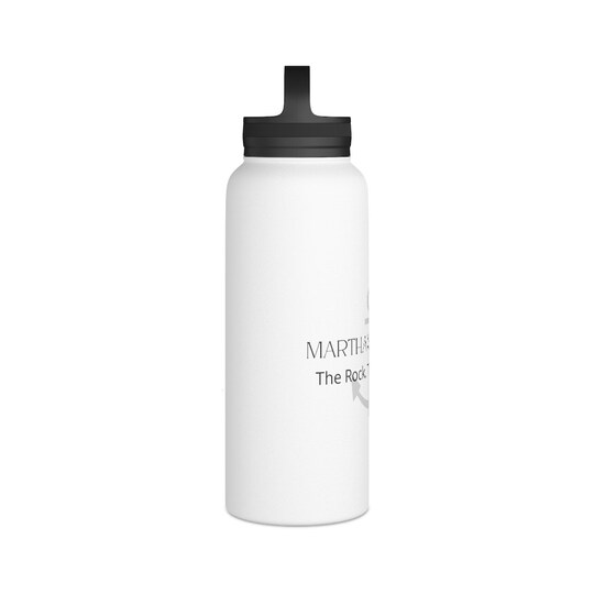 Martha's Vineyard Stainless Steel Water Bottle, Handle Lid