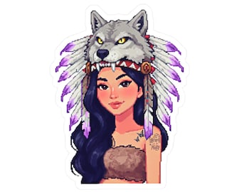 W0lfqueen-vinylsticker - Gamer Girl Art