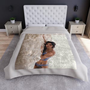 AngelHunny geplet fluwelen deken afbeelding 2