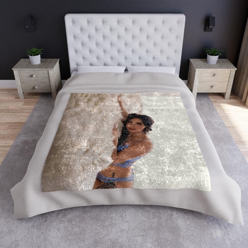 AngelHunny geplet fluwelen deken afbeelding 2