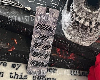 Marcapáginas de metal Meadows Baby, Adeline inquietante, Adeline cazadora, Merchandising de libros, Marcapáginas de romance oscuro, Marcapáginas picante, CON LICENCIA OFICIAL