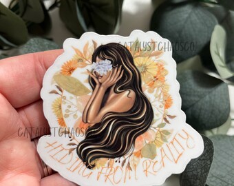 Hiding From Reality Sticker, Waterproof Sticker, Bookish Sticker, Book Club Sticker, Bookish Merch, Fantasy Sticker, Gift for Readers