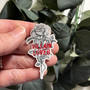 Villain Lover Holographic Waterproof Sticker, Spicy Book Sticker, Book Club Sticker, Bookish Merch, Booktok Sticker, Reader Decal