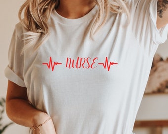 T-shirt d’infirmière, t-shirt d’infirmière, t-shirt unisexe jersey à manches courtes