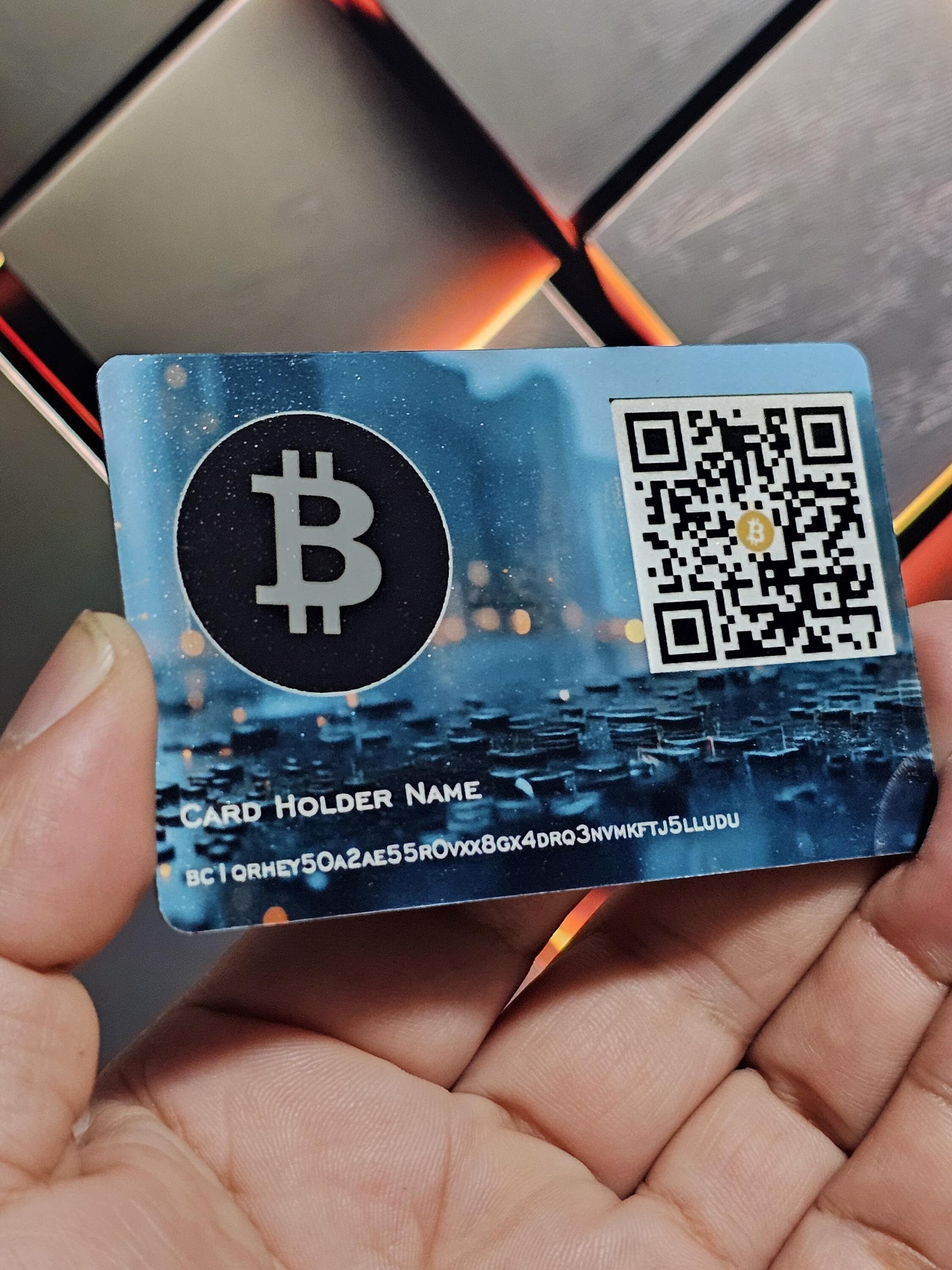 Crypto Qr Card - Etsy