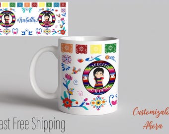 Cafecito y Chisme Mug, Mexican Floral Coffee Cup, Regalo Para Amiga, Funny Latina Chismosa Gift, Spanish Saying Mug