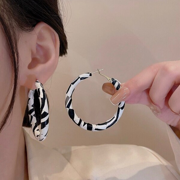 Zebra Earrings Etsy