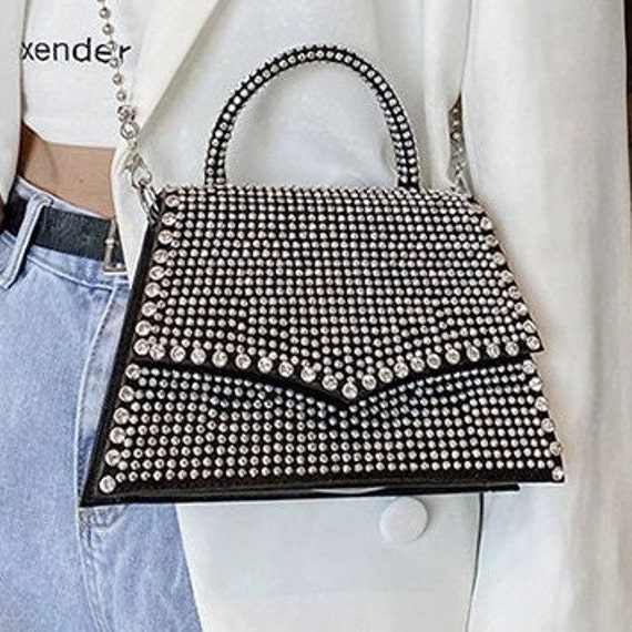 Rhinestone Sling Bag with Small Coin Pouch at Rs 939.00 | Mumbai| ID:  2852826214262