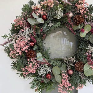 Kranz Weihnachtkranz Naturkranz Türkranz Frischer Eukalyptus Herbst bild 14