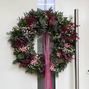 Kranz Weihnachtkranz Naturkranz Türkranz Frischer Eukalyptus Herbst bild 5