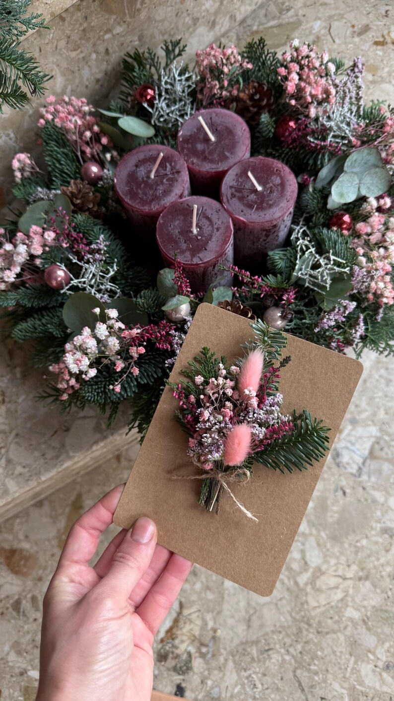 Kranz Weihnachtkranz Naturkranz Türkranz Frischer Eukalyptus Herbst bild 10