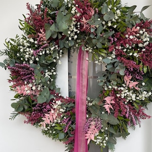 Kranz Weihnachtkranz Naturkranz Türkranz Frischer Eukalyptus Herbst Frühling