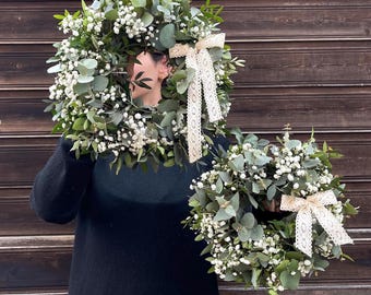 Kranz Eukalyptus Naturkranz Türkranz Frischer Eukalyptus Schleierkraut Frühling