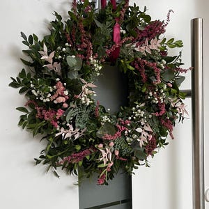 Kranz Weihnachtkranz Naturkranz Türkranz Frischer Eukalyptus Herbst bild 1