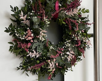 Kranz Weihnachtkranz Naturkranz Türkranz Frischer Eukalyptus Herbst