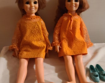 2 Vintage Ideal Chrissy Dolls