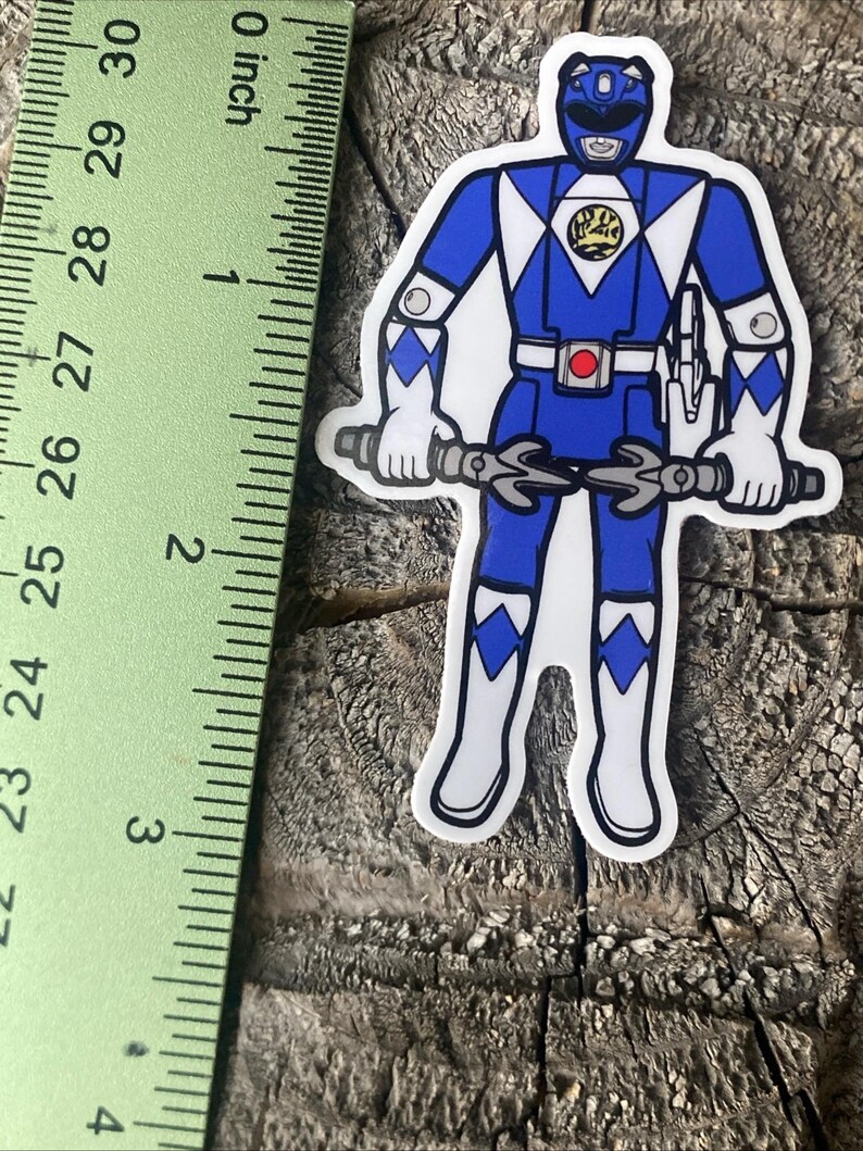 Blue Ranger Action Sticker - Etsy