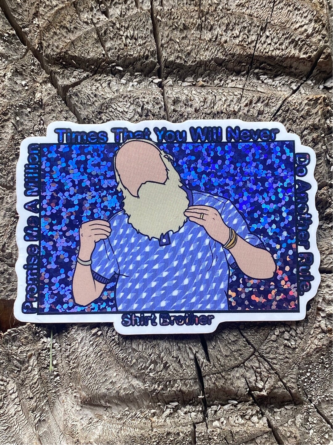Shirt Brother Glitter Sticker - Etsy