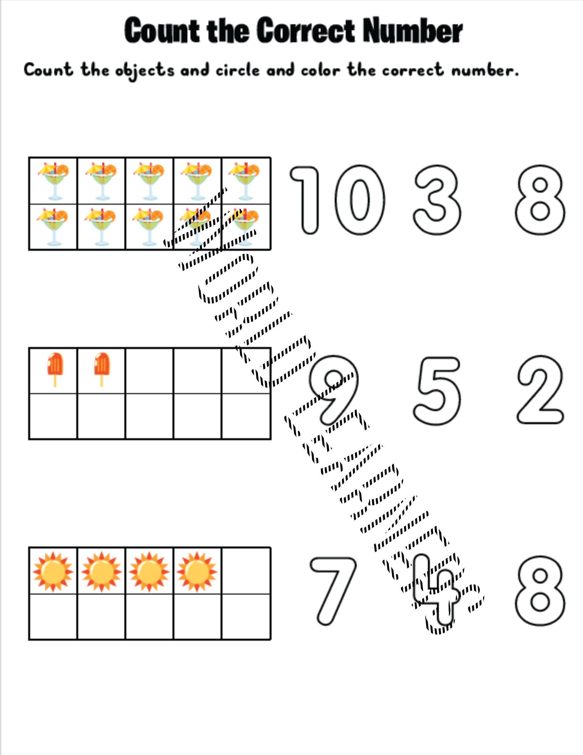 Math Bundle Prek and Kindergarten Worksheets - Etsy