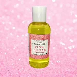 PINK SUGAR Body Oil | Skincare | Sensitive skin | Body Butter | Natural Skincare | Moisturizer | Dry Skin