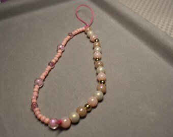 beaded phone charm strap