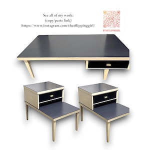RARE MCM coffee table and matching end tables