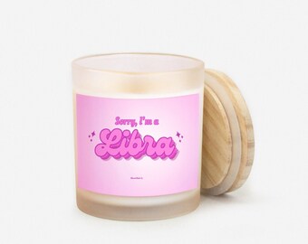 Libra Candle, Best Friend Gift, Zodiac Candle, Birthday Gift, Astrology Candle, Libra Gift, Room Decor, Funny Candle