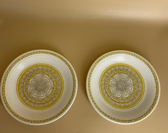 Set of 2 Franciscan Hacienda Gold Bread and Butter Plates