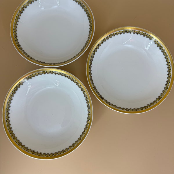 Set of 3 Haviland Limoges Desset Bowls