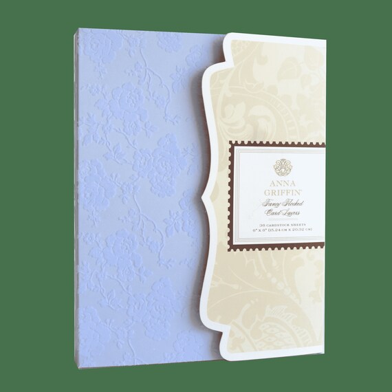 Anna Griffin Fancy Flocked Card Layers Velvet Cardstock Etsy