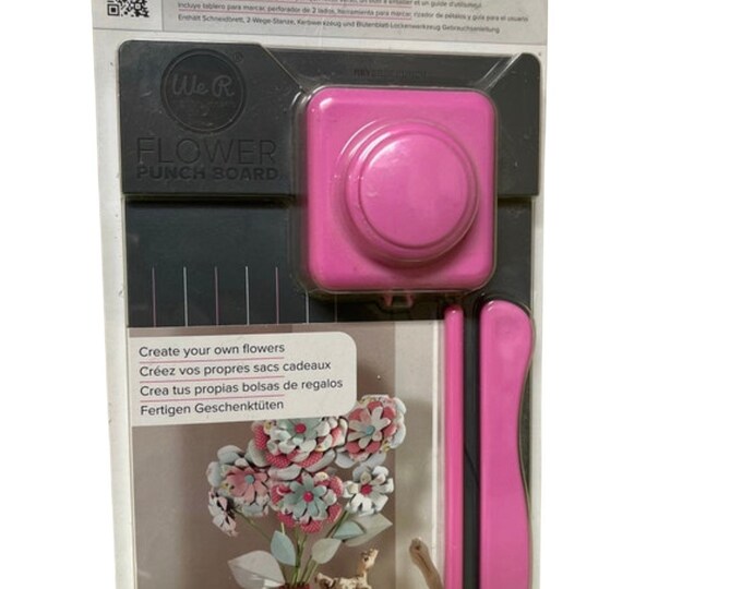 We R Memory Keepers Flower Punch Board Etsy