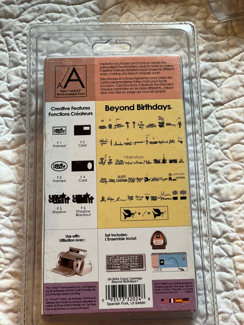 Cricut Cartridge Beyond Birthdays Etsy