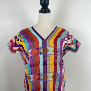 Woven Mexican Blouse, Mexican Huipil, Hand Woven Top, Artisanal Clothing, Handmade On A Backstrap Loom