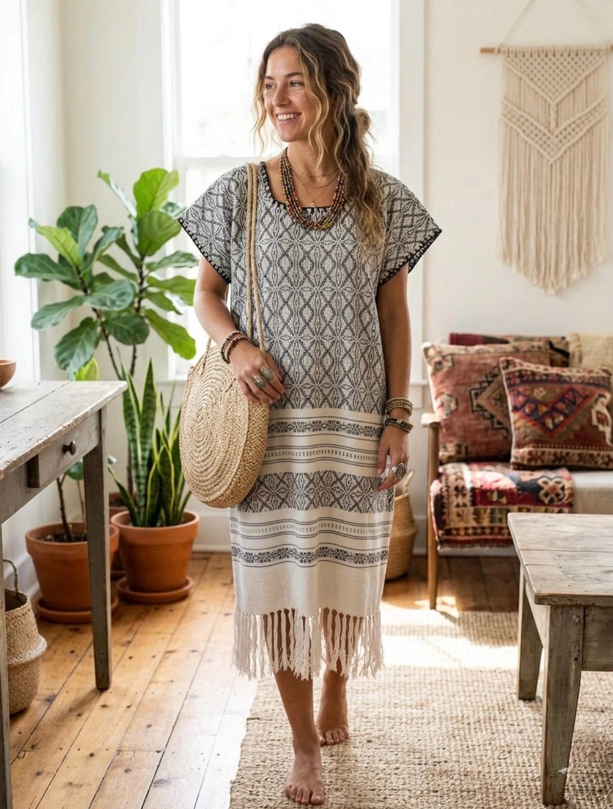 sachin and babi light blue dress Vestido Oaxaca main image 1